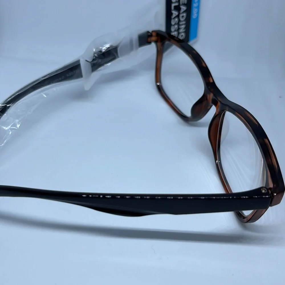 NWT FGX Reading Glasses Tortoise Shell Acrylic +2.00